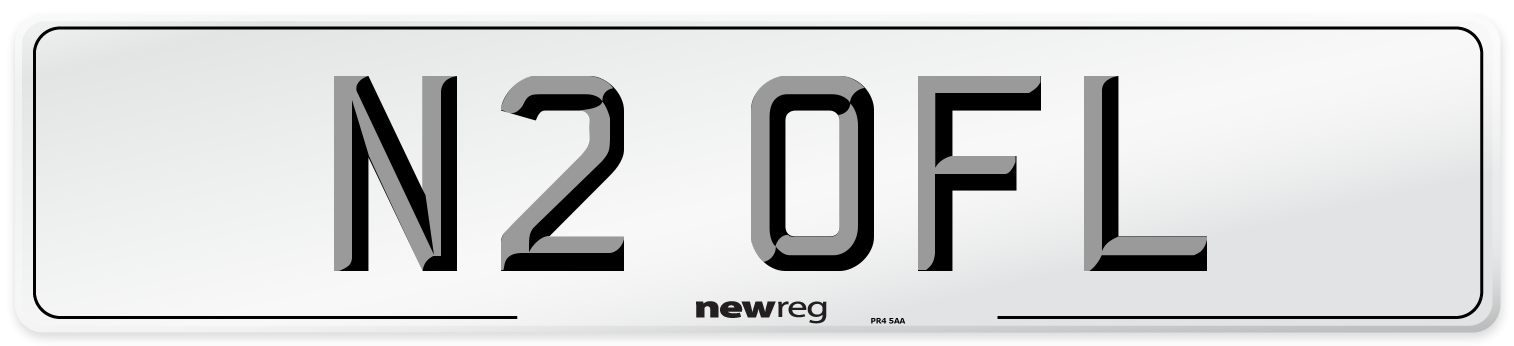 N2 OFL Number Plate from New Reg